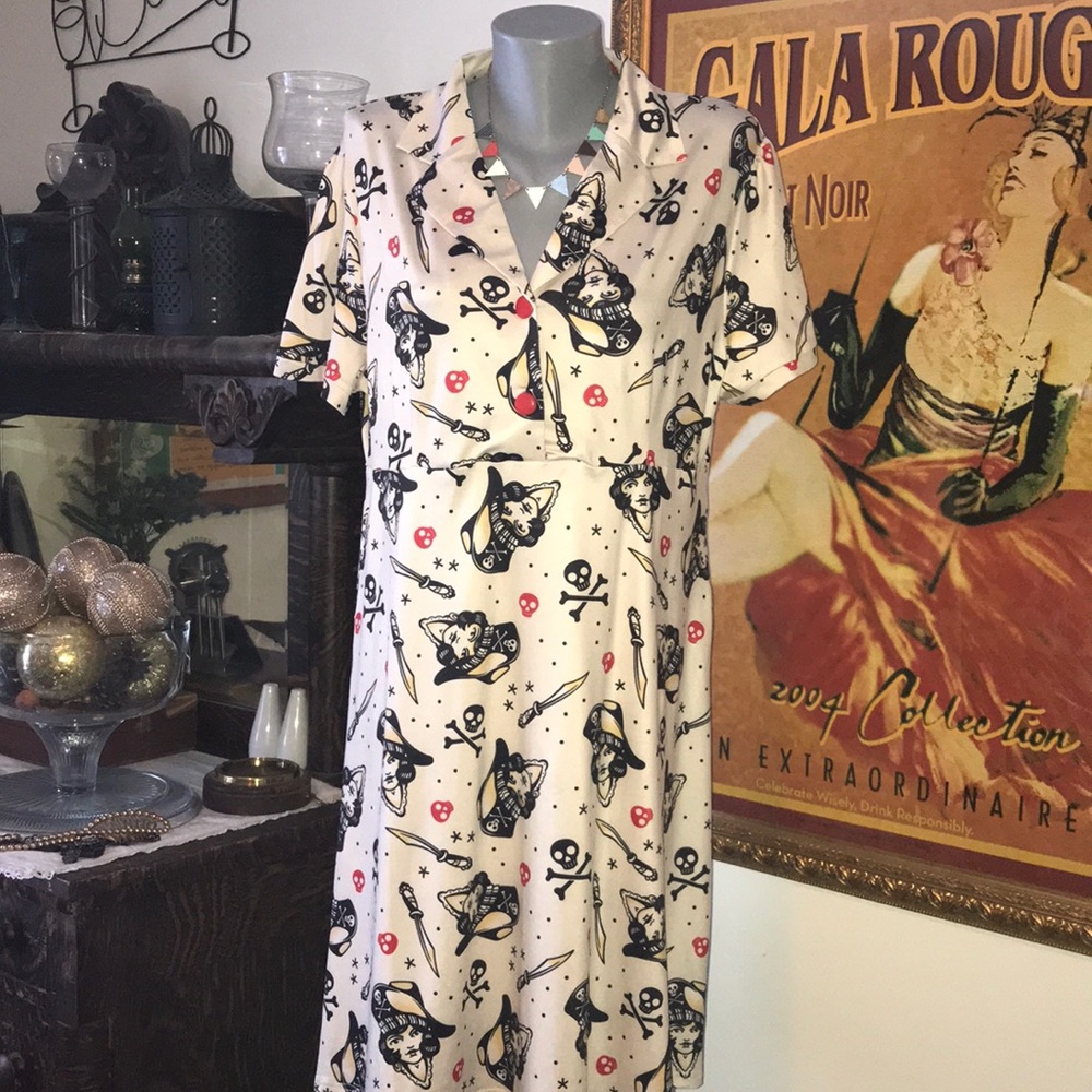 Retro pirate shirt dress